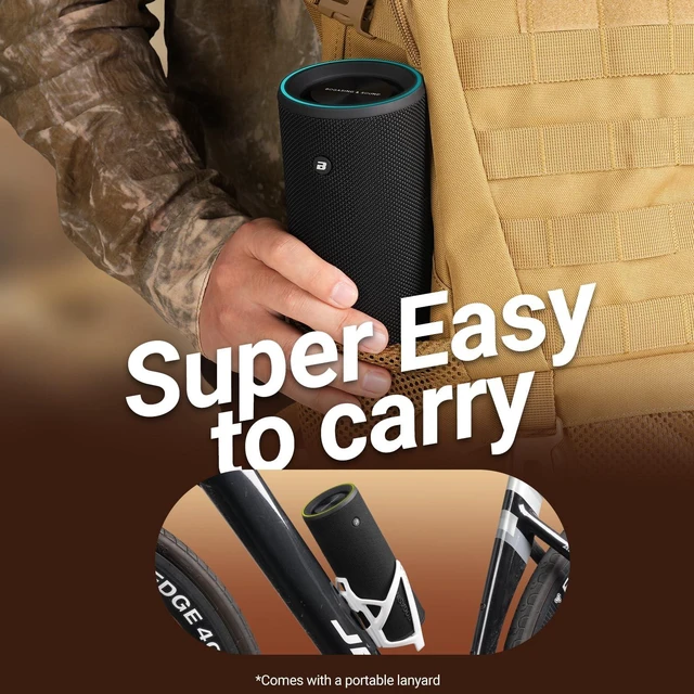 Alt view image 7 of 7 - BOGASING Space M200 Portable Bluetooth Speaker with 50W Dynamic Sound | RGB Lights, Energetic Sound & Punchy Bass, IP67 Waterproof, 24H Playtime, BT 5.3, EQ, TF-Card, AUX, USB-C Audio Playback