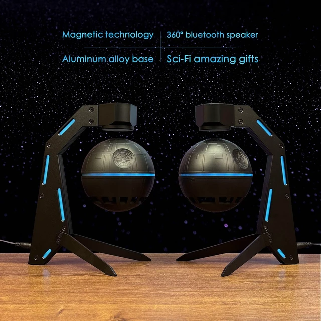 Alt view image 5 of 6 - Magnetic Levitation Bluetooth Speaker Floating Sci-Fi Decor Gifts for Men | Conversation Starter Gift for Tech Lovers/Geeks/Nerds Levitating Bluetooth Speaker 10H Playback Futuristic Sci-Fi Desk Decor