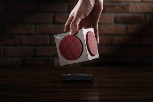 Alt view image 6 of 7 - 8Bitdo Retro Cube 2 Speaker, Portable Bluetooth Speaker with Stereo Sound, Wireless Charging Dock, Bluetooth 5.3/2.4G/Wired USB Connections- N Edition