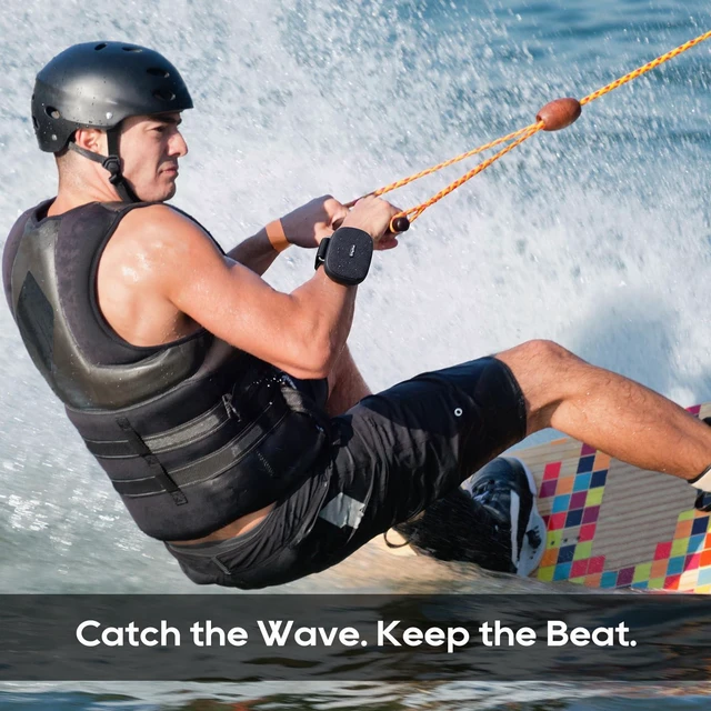 Alt view image 5 of 7 - Srhythm K1 Portable Wireless Speaker with App 6 Customizable EQ Modes, Bluetooth 6.0, IPX7 Waterproof, 20H Playtime,Small Speaker for Sports Enthusiasts