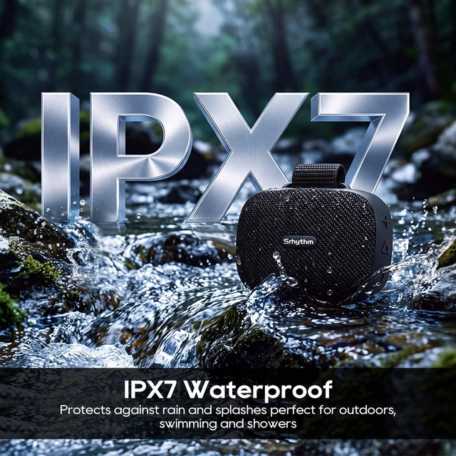 Alt view image 4 of 7 - Srhythm K1 Portable Wireless Speaker with App 6 Customizable EQ Modes, Bluetooth 6.0, IPX7 Waterproof, 20H Playtime,Small Speaker for Sports Enthusiasts