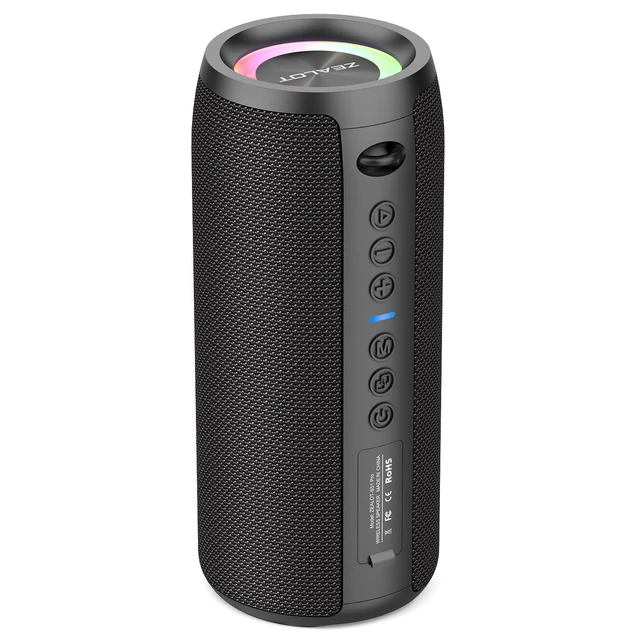 Alt view image 2 of 7 - ZEALOT Portable Bluetooth Speaker, 60W Max Loud IPX6 Waterproof, TWS Pairing, 20Hrs of Playtime, Wireless, Big Sound and Deep Bass, for Home/Party/Outdoor/Beach, Birthday Gifts for Men Women