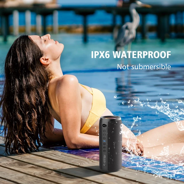 Alt view image 7 of 7 - ZEALOT Portable Bluetooth Speaker, 60W Max Loud IPX6 Waterproof, TWS Pairing, 20Hrs of Playtime, Wireless, Big Sound and Deep Bass, for Home/Party/Outdoor/Beach, Birthday Gifts for Men Women