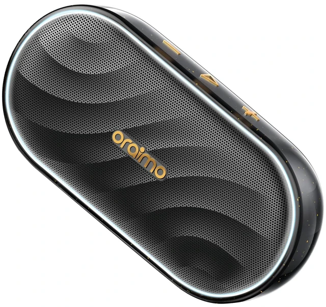 Main image of Oraimo SpaceBox Bluetooth Speaker, Portable Wireless Speakers with Heavy Bass, Bluetooth 5.4, LED Light, Exclusive App, 3 EQ Modes Small Wireless Speaker for Home Outdoor, Black