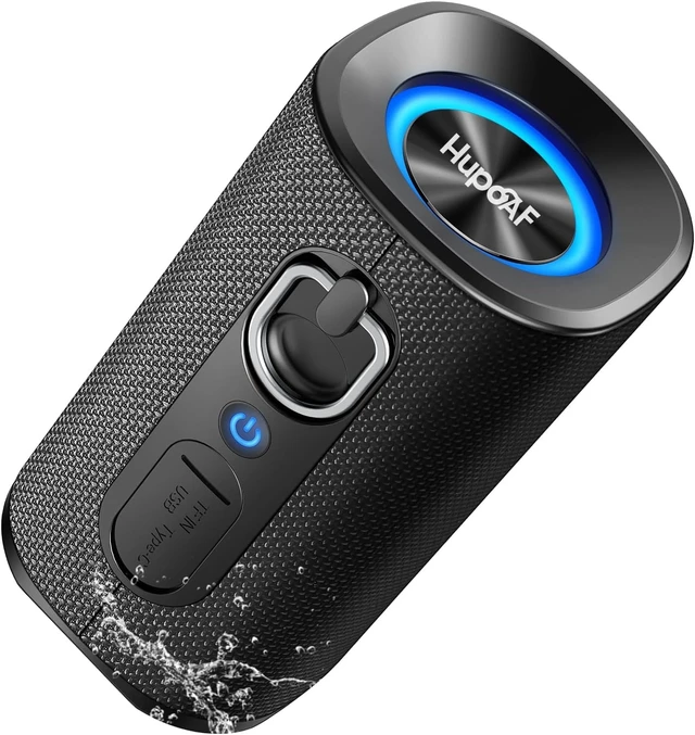 Main image of Bluetooth 5.4 Speaker, 2026 Wireless Bluetooth Speaker with 20W Stereo Deep Bass, HD Call, Colorful RGB Lights, TF-Card USB, TWS Pairing, IP-X7 Waterproof for Travel Party Home Beach Indoor Outdoor