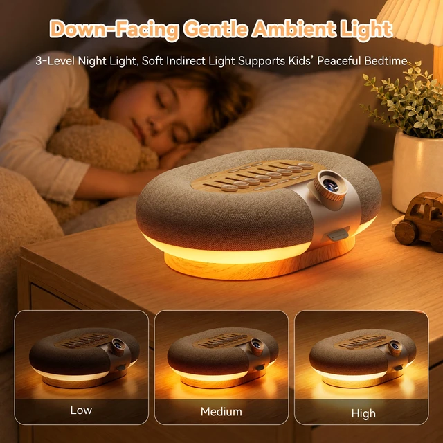 Alt view image 3 of 7 - 5
in
1
Portable
Speaker
Galaxy
Projector
Night
Light
8
White
Noise
Timer | 8 Projection Films Ocean Projector for Bedroom, Adjustable 360° Rotation, Nature Sounds Auto-off, 6.0 Bluetooth Dual Speaker