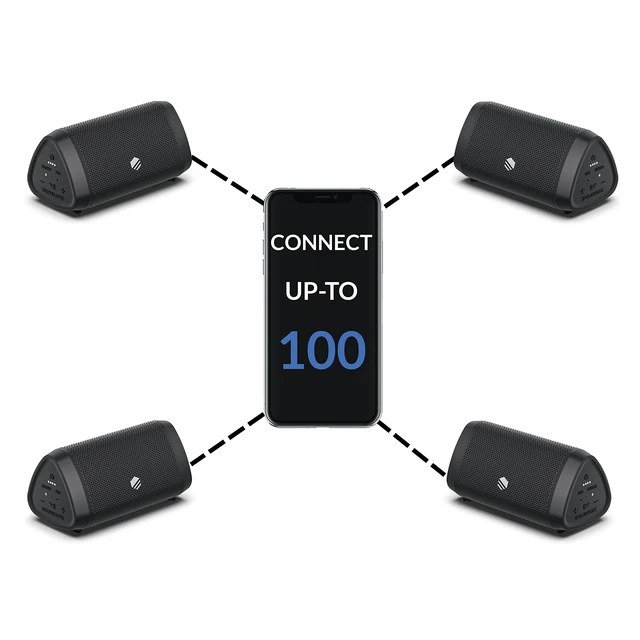 Alt view image 6 of 7 - Tech-Life Mini Portable Wireless Small Bluetooth Speaker with High Volume for Outdoor Activities - Waterproof Bluetooth Speaker with Crystal Clear Sound and Long Battery Life