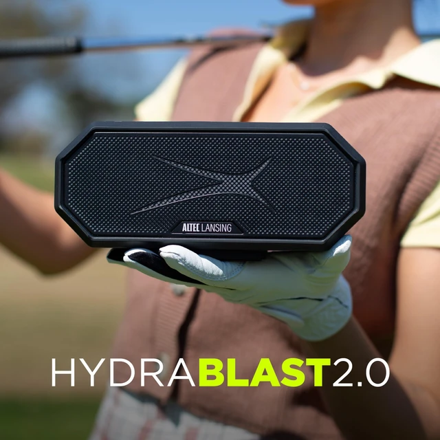 Alt view image 7 of 7 - Altec Lansing Loud Portable Speakers Bluetooth Wireless Waterproof - MultiColor LED, 20 Hour Playtime, Mount Included | HydraBLAST 2.0 Magnetic Bluetooth Speaker for Travel, Home and Outdoor Adventure