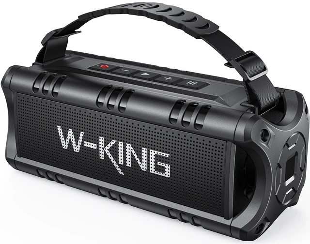 Main image of Portable Bluetooth Speaker Loud Wireless 60W Peak Waterproof Outdoor | IPX6 Rugged Floating Shower Boombox, 24H Playtime, EQ, 2 Pair, AUX TF USB Playback, 30W Powerful Bass for Party Camping Pool