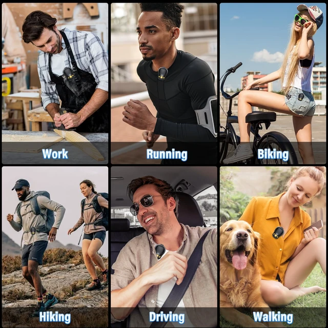 Alt view image 7 of 7 - Wearable Bluetooth Speaker, Clip-On Speaker with Mic, IP56 Waterproof | Clip Speaker Up to18-Hour Battery Life, Hands-Free Music/Calls, Portable Clip Design, Mini Speaker for Work/Outdoor