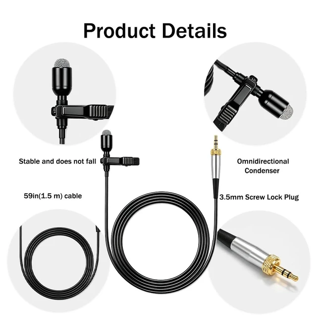 Alt view image 3 of 7 - YXG Headworn Earset Over Ear Hanging Mic Beige Low Profile Light-Weight Microphone Compatible with Sennheiser Wireless System Bodypack Transmitter, with 3.5mm Female Screw Plug