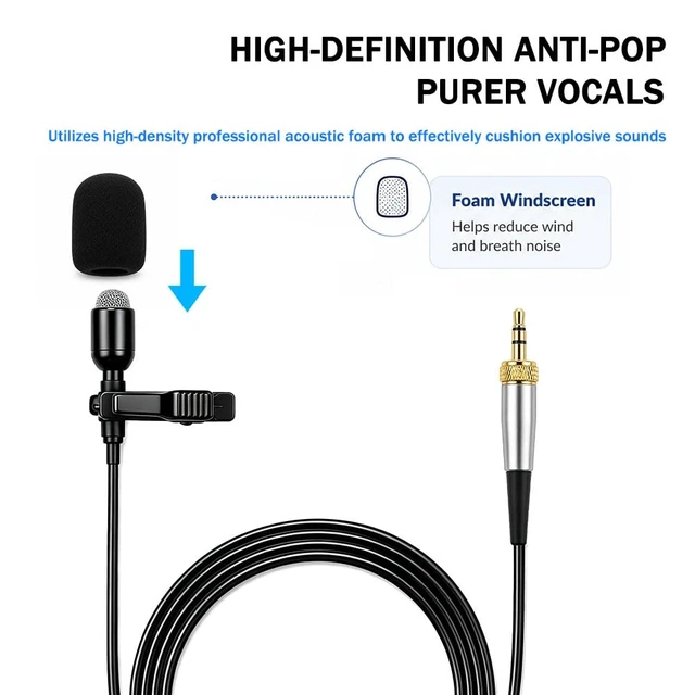 Alt view image 7 of 7 - YXG Headworn Earset Over Ear Hanging Mic Beige Low Profile Light-Weight Microphone Compatible with Sennheiser Wireless System Bodypack Transmitter, with 3.5mm Female Screw Plug