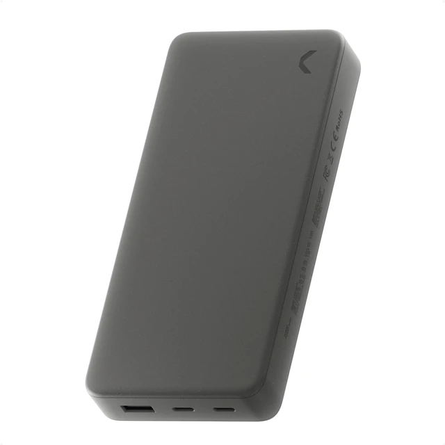 Main image of Clemm Portable Charger 20000mAh, Power Bank for iPhone, Samsung, iPad & Laptops, 3 Ports (USB-A + 2× USB-C), Quick Charge & Power Delivery, Up to 4 Phone Charges, TSA Approved, Graphite
