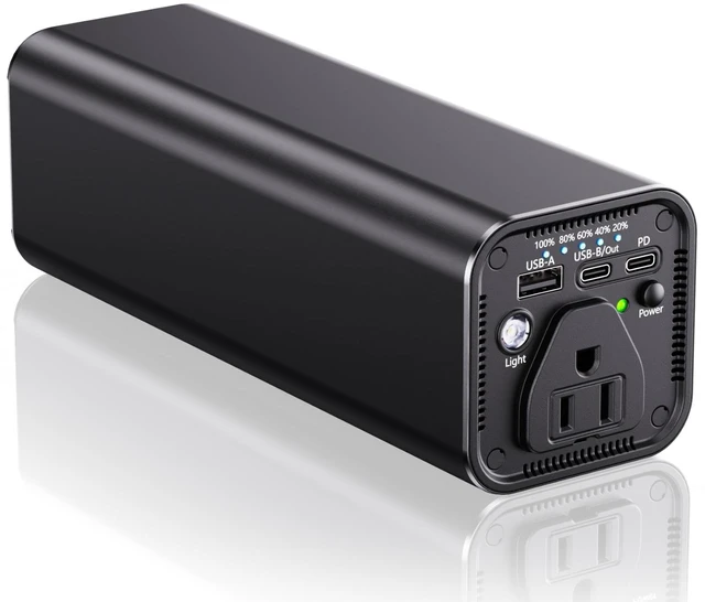 Main image of 120W AC Outlet Portable Power Bank with 31200mAh, 65W PD USB-C Fast Charging, 18W USB-C Output, Built-in Cooling Fan LED Light, Compact Battery Pack for Laptop, CPAP, Camping, Travel Emergency N66