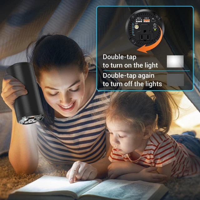 Alt view image 6 of 7 - mahueeol Portable Power Station 27000mAh 99.9Wh, 100W AC Outlet, 65W USB-C PD Fast Charging Power Bank for Laptop, Camping, Travel, RV & Home Emergency Backup