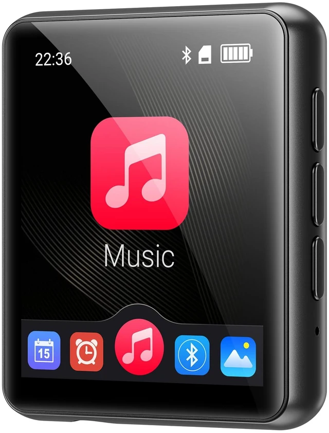 Main image of 64GB MP3 Player with Bluetooth 5.3, Portable Digital Lossless Music Player, Built-in Speaker, 1.8 in Full Touch Screen, FM Radio, Speaker, Earphones Included, Support up to 512GB