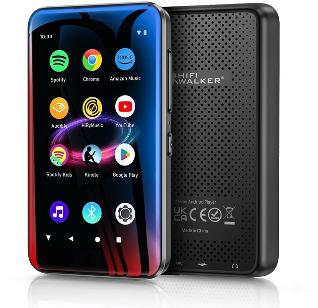 Main image of HIFI WALKER G7 Mini MP3 Player with Bluetooth and WiFi, Pocket-Sized Digital Audio Player with 3.4-Inch Touchscreen, Android Music Device for Songs, Audiobooks and Daily Listening, White