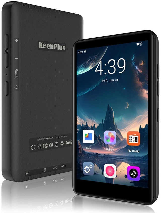 Main image of Smart MP3 Player with Android 13 & 4" Touchscreen 144GB Storage (1TB Expandable), Bluetooth 5.3, WiFi for Spotify, YouTube, HD Video Playback (U1-3G-144G)