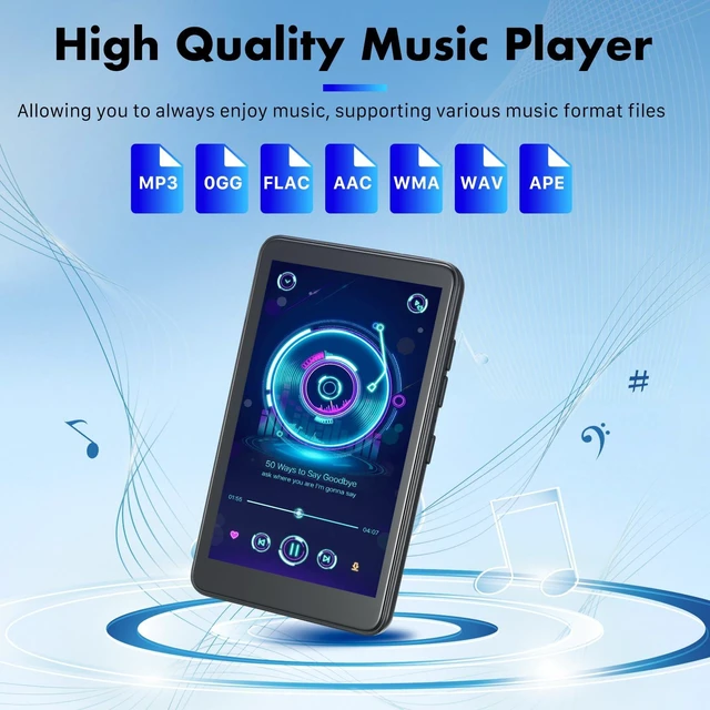 Alt view image 7 of 7 - Smart MP3 Player with Android 13 & 4" Touchscreen 144GB Storage (1TB Expandable), Bluetooth 5.3, WiFi for Spotify, YouTube, HD Video Playback (U1-3G-144G)