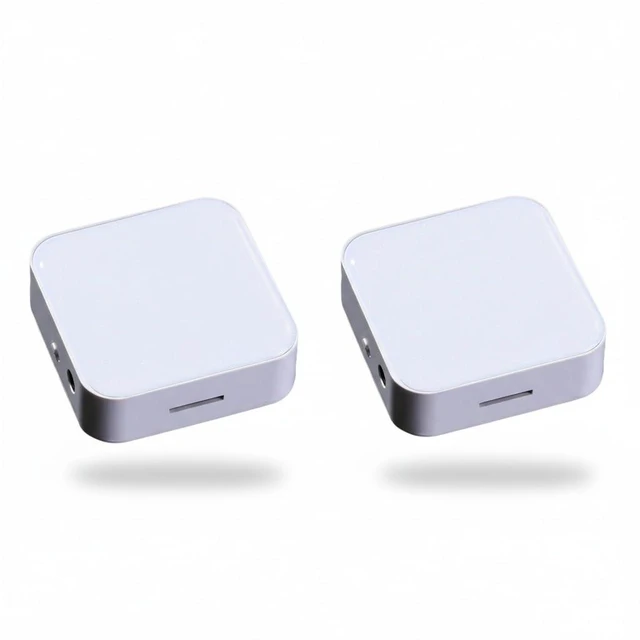 Main image of GizmoGlee 2 Pack MP3 Player Screen-Free Portable with Headphones & Speaker, 4GB Card 500+ Songs, HD Resin Panel, Pearl White, Save $3, Perfect for Sibling Sharing & Student Gift
