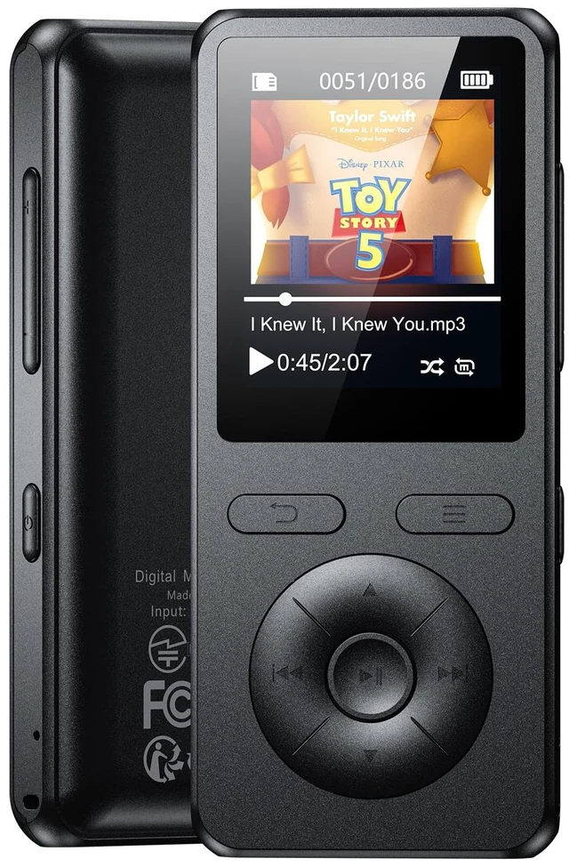 Main image of 64GB
MP3
Player
with
Bluetooth
5.3
with
Speaker,Classic
Physical
Buttons | 1.8" Screen Portable Music Player HiFi Lossless Sound, FM Radio & Voice Recorder,Lightweight,Supports Expanded Up to 128GB