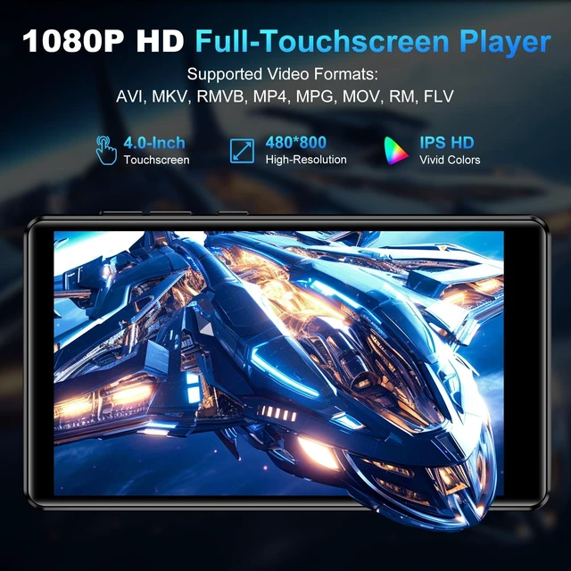 Alt view image 5 of 7 - Android 14 MP3 Player with Bluetooth and WiFi, Spotify & Google Store 16GB | 4in MP4 Player with Touchscreen & Speaker, Spotify Music Player with Recording & FM, 2000mAh, Audible & Parental Controls