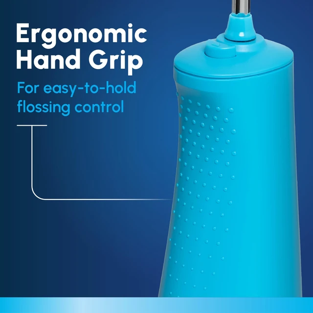Alt view image 6 of 7 - Waterpik Cordless Pulse 3100 Portable Water Flosser, Rechargeable, Cyan | 2 Settings, 1 Precision Tip & 1 Tongue Cleaner Tip for Fresh Breath, Travel, Shower Use, ADA Accepted, WF-20 Amazon Exclusive