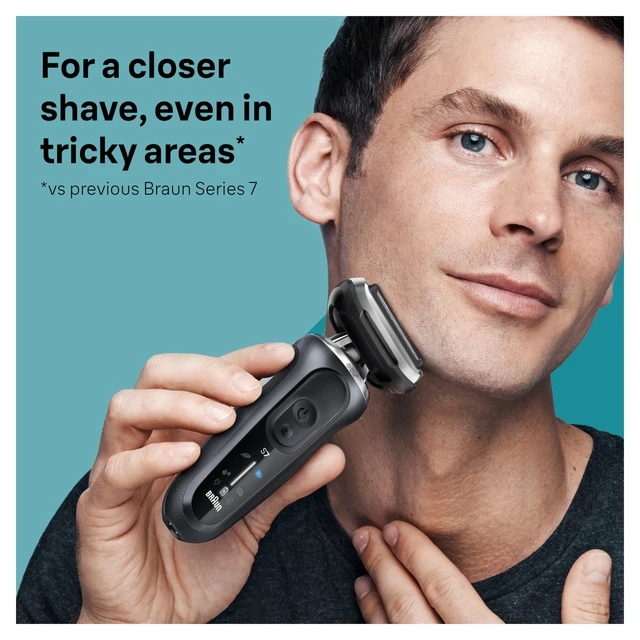 Alt view image 2 of 6 - Braun Series 7 Electric Shaver Replacement Head, Easily Attach Your Shaver Head for a Shave as efficient as Day one, Compatible with New Generation Series 7 Shavers, 74S, Silver