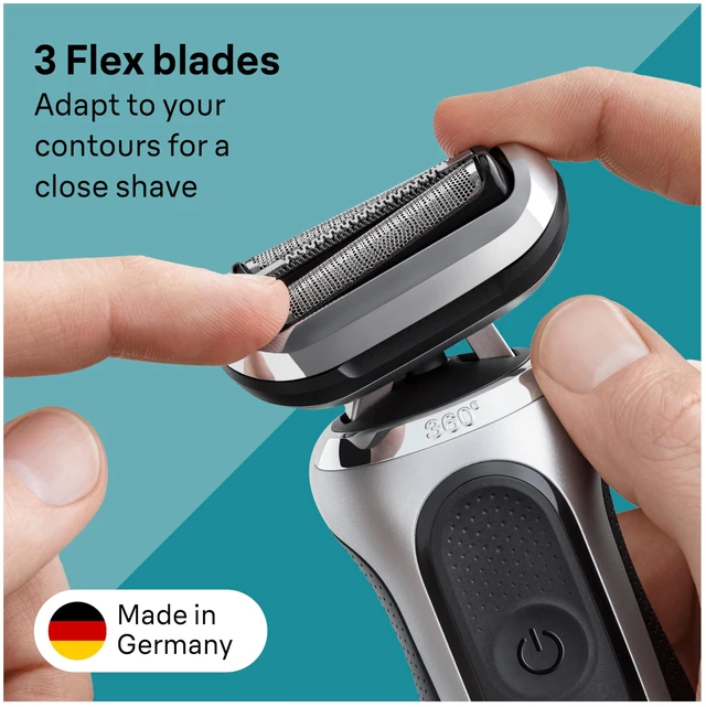 Alt view image 4 of 6 - Braun Series 7 Electric Shaver Replacement Head, Easily Attach Your Shaver Head for a Shave as efficient as Day one, Compatible with New Generation Series 7 Shavers, 74S, Silver