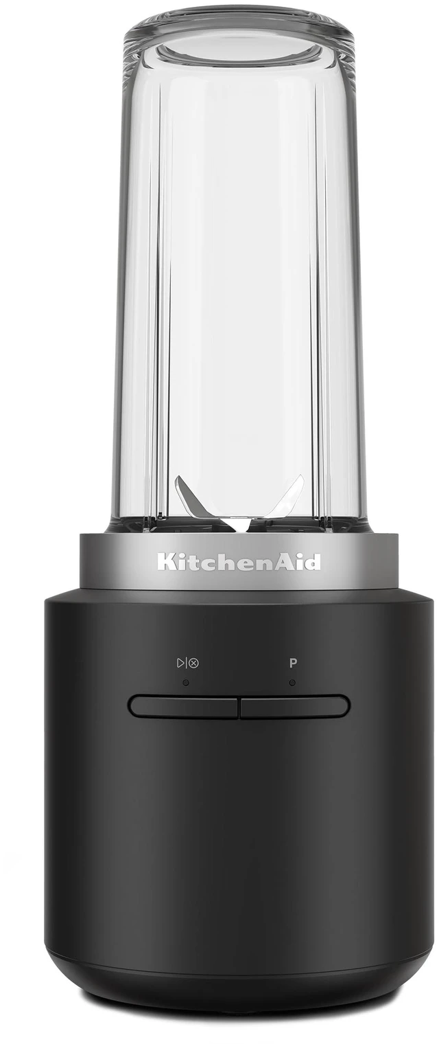 Main image of KitchenAid Go Cordless Personal Blender - battery sold separately, KSBR200 | Cordless, Create your Favorite Smoothie, BPA-Free Blending Jar, Travel lid, Battery Sold Separately, Black Matte