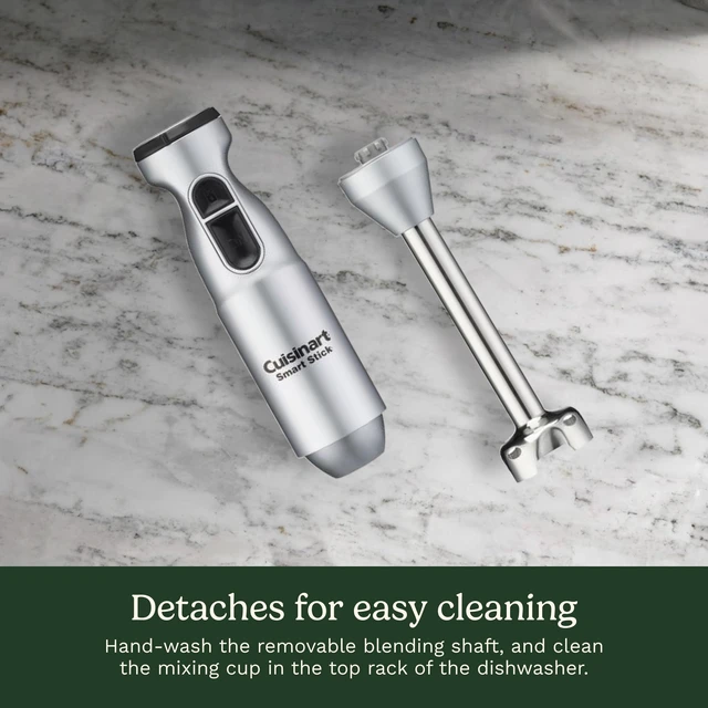 Alt view image 7 of 7 - Cuisinart Smart Stick 2-Speed Hand Blender, Immersion Blender, CSB-175SVP1 | 8 in. reach for in-pot blending with a 300 W. quiet DC motor and one-touch slide control