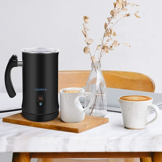 Alt view image 4 of 7 - Milk Frother,CHINYA Electric Milk Frother Soft Foam Maker for Hot and Cold Milk Froth, Cappuccino, Coffee, Latte, Automatic Steamer,Stainless Steel Warmer, Double Wall, Non-Stick, Strix