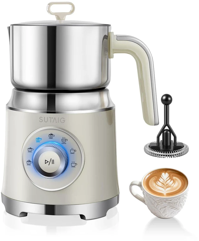 Main image of Milk Frother, 27oz All-in-1 Milk Steamer and Frother for Coffee, Variable Froth Thickness, Hot & Cold Foam Milk Warmer with Temperature Control