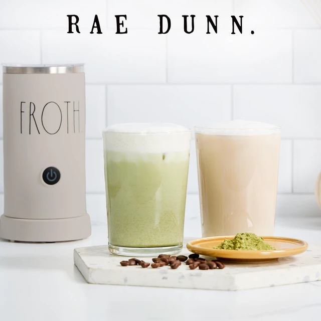 Alt view image 6 of 7 - Rae Dunn Electric Milk Frother Steamer -Stylish Automatic Milk Steamer and Frother, Milk Warmer, Hot and Cold Foam Maker for Coffee, Latte, Cappuccino, Macchiato - 550 Watt (Sand)