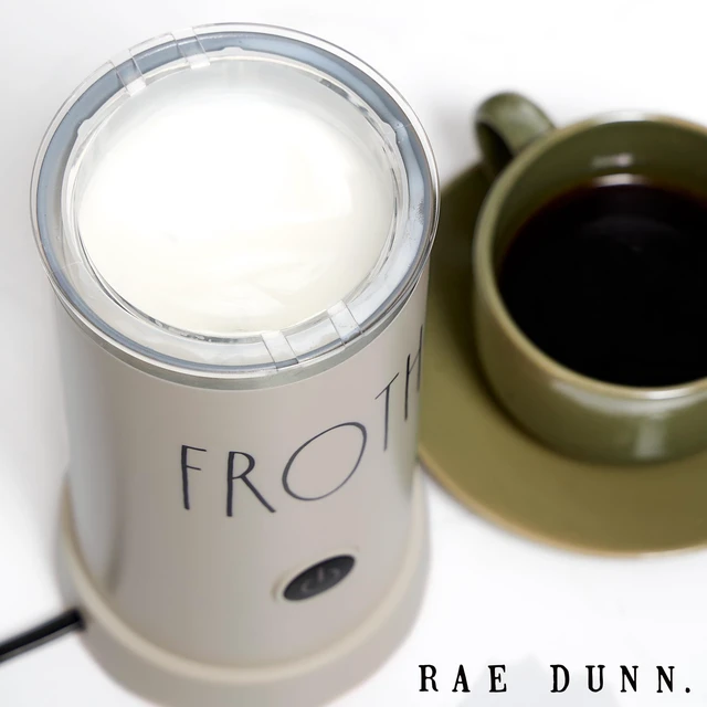 Alt view image 7 of 7 - Rae Dunn Electric Milk Frother Steamer -Stylish Automatic Milk Steamer and Frother, Milk Warmer, Hot and Cold Foam Maker for Coffee, Latte, Cappuccino, Macchiato - 550 Watt (Sand)
