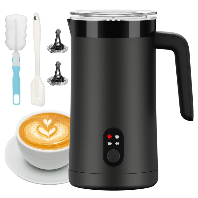 Main image of CookSwift Milk Frother, 13.5oz Large Capacity Electric Frother(Black) | Automatic Hot and Cold Foam Maker and Milk Warmer, Electric Frother for Coffee, Latte, Cappuccino, Macchiato, Matcha