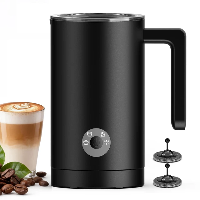 Main image of Kourice 4-in-1 Electric Milk Frother & Steamer Automatic Frother Machine, Barista-Style Hot & Cold Foam for Lattes, Cappuccinos, Iced Coffee, Quiet, One-Touch, Easy to Clean