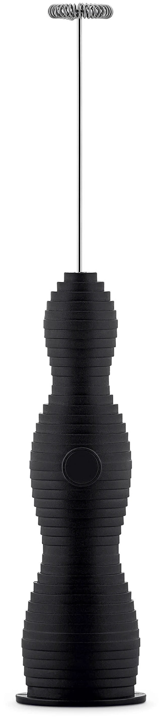 Main image of Alessi Pulcina MDL11 B - Design Milk Frother Beater, in Thermoplastic Resin, Steel Whisk and Rechargeable Battery, Black