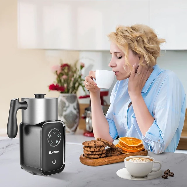 Alt view image 7 of 7 - Homtone Upgraded 5-in-1 Electric Milk Frother,Large 21 oz Capacity Induction Milk Steamer,Removable Stainless Steel Automatic Milk Foamer for Latte, Hot Chocolate, Hot & Cold Foam