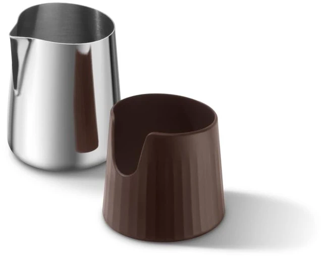 Alt view image 2 of 4 - Breville BEA401PSS Pro Control Milk Jug Espresso Machine Accessory, Walnut | Pour café-style latte and cappuccino art with this pitcher designed for precise line work | 14.2 fl oz capacity