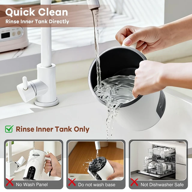 Alt view image 7 of 7 - 4-in-1 Electric Milk Frother Foam Maker for Latte, Cappuccino, Coffee Lover | 11.8oz Quiet One-Touch Operation Electric Milk Steamer 120s Fast Frothing for Hot/Cold Froth, Morning Coffee Routine