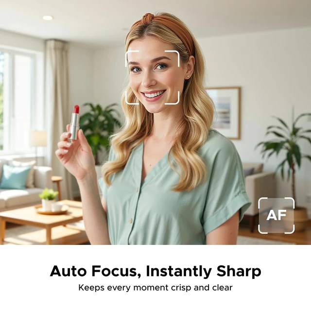 Alt view image 4 of 7 - UGREEN FineCam Pro 2K Webcam with Auto Focus for PC/Mac | 1080P@60Hz, 1/2.55" Sensor, AI Noise-Canceling Mic, Face AE, Gesture Control, Zoom, Teams, OBS, Switch 2, Privacy Cover