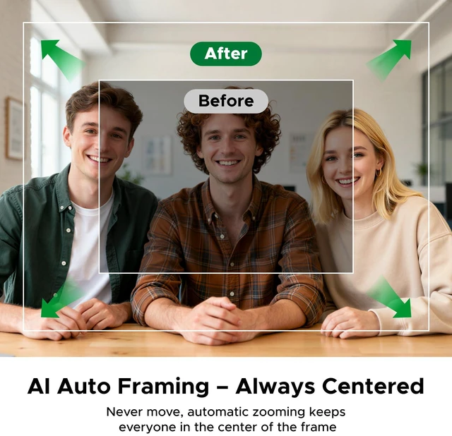 Alt view image 6 of 7 - UGREEN FineCam Pro 4K Webcam with 1/2" Sensor for PC/Mac | AI Noise-Canceling Mic, Gesture Control, Face AE, PDAF, for Streaming, Conference, OBS Zoom, Switch 2, Privacy Cover & Tripod