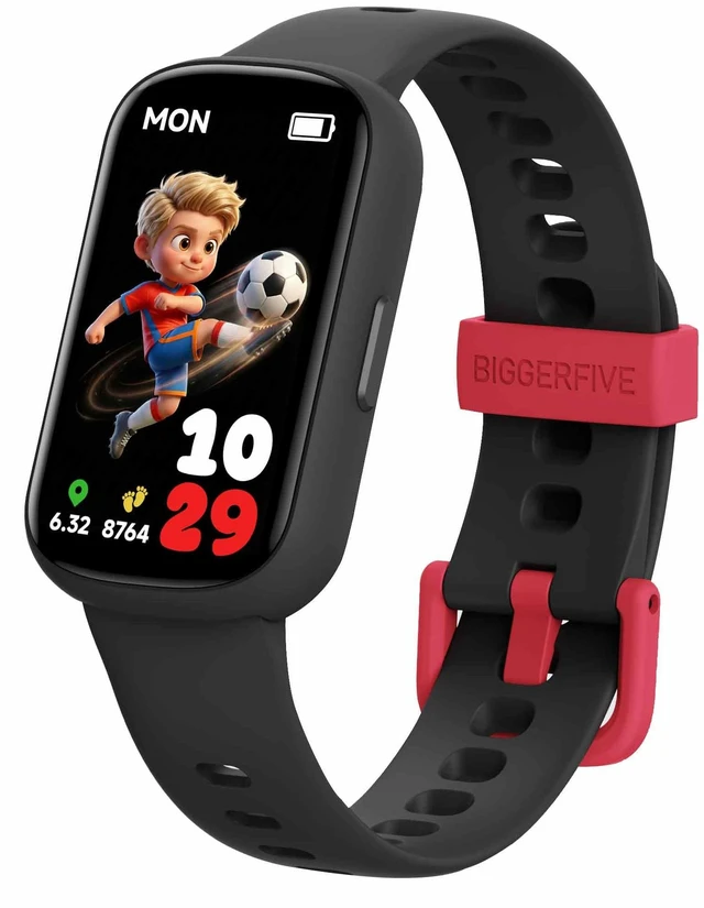 Main image of Vigor Plus Kids Watch Fitness Tracker for Boys, No Phone Needed | Step Counter, Heart Rate, Sleep Monitor, IP68 Waterproof, Pedometer, Vibrating Alarm, 10 Sport Modes, E-pet, Ages 5-15 Black