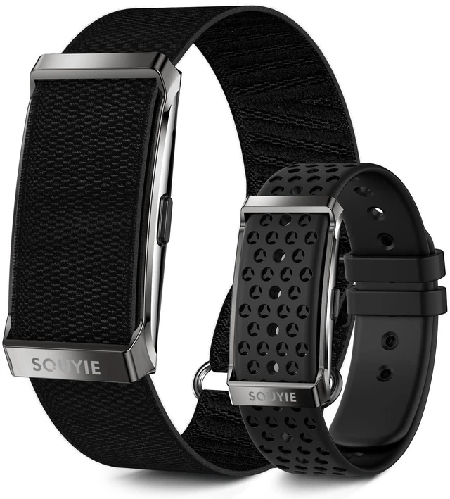 Main image of Smart Bracelet for Men Women, 24/7 Health Activity Fitness Trackers | Screenless, Sleep Tracker, 24/7 Heart Rate/Blood Pressure/SpO2/HRV/Stress Monitor, 170+ Sports Modes, 1ATM, Free APP, 2 Bands