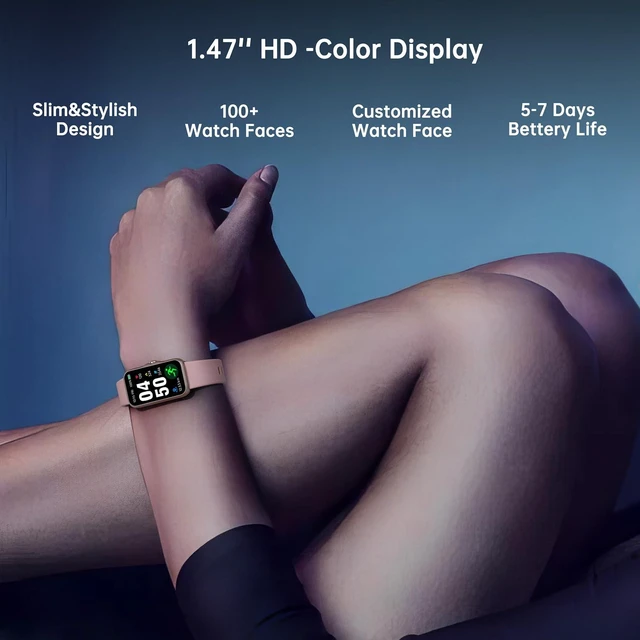 Alt view image 6 of 7 - Sunorshop Health Fitness Tracker, Smart Watch with 24/7 Heart Rate and Blood Oxy-gen Monitor, Sleep Tracker with IP68 Waterproof, Activity Tracker Pedometer Step Counter for Women Men