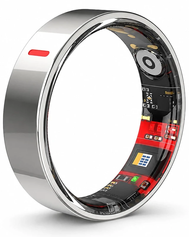Main image of Smart Ring for Women Men, Health Ring for Android & iOS No Subscription | 24/7 Heart Rate Blood Pressure Monitor, Sleep HRV Stress Tracker, IP68 Waterproof Step Calories Fitness Ring Tracker