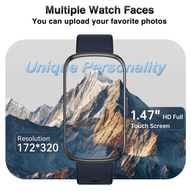 Alt view image 6 of 7 - Fitness Tracker, Smart Watches for Women Men with 24/7 Heart Rate/Blood Pressure/Blood Oxygen Monitor, Sleep Tracker, Calories&Step Counter, IP68 Waterproof Health Activity Trackers for Android&iPhone