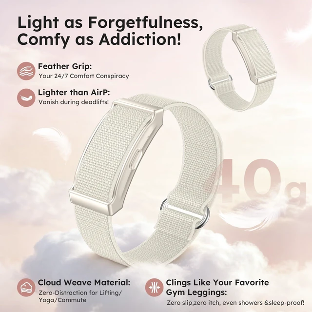 Alt view image 5 of 7 - Smart Bracelet for Women and Men with 2 Bands, Screenless Fitness Tracker No Screen Lightweight for 100+ Sports IP68 Waterproof Wearable Activity Wristband Heart Rate Sleep Monitor