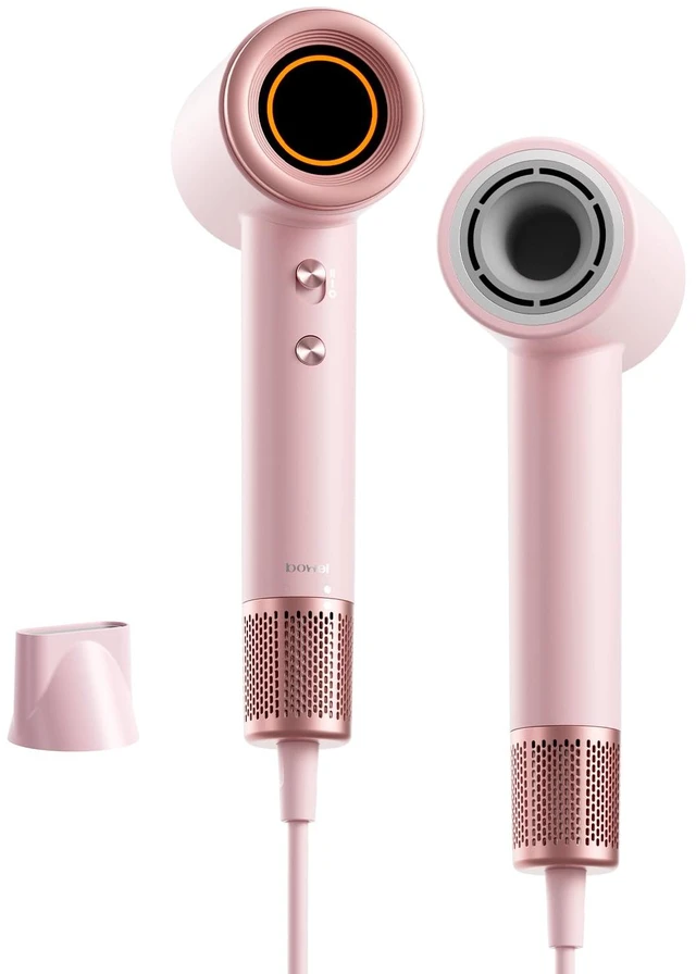 Main image of BOWEI High-Speed Ionic Hair Dryer, 110,000 RPM with Magnetic Wall Mount | Fast-drying hair dryer with 200M negative ions, quiet 49dB operation, lightweight design & magnetic concentrator for styling.